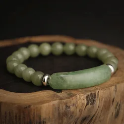 Fashionable Elastic Knitting Crystal Bracelet Classic Leisure Women's Ethnic Style Ball Bracelet Simple Natural Stone Bracelet