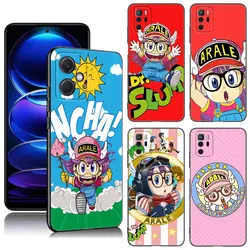 Dr Slump Arale Anime custodia in Silicone nero per Xiaomi Redmi Note 10 11 11S 12 13 4G 8 9 11T Pro 5G Plus 8T 9S 10S 12S