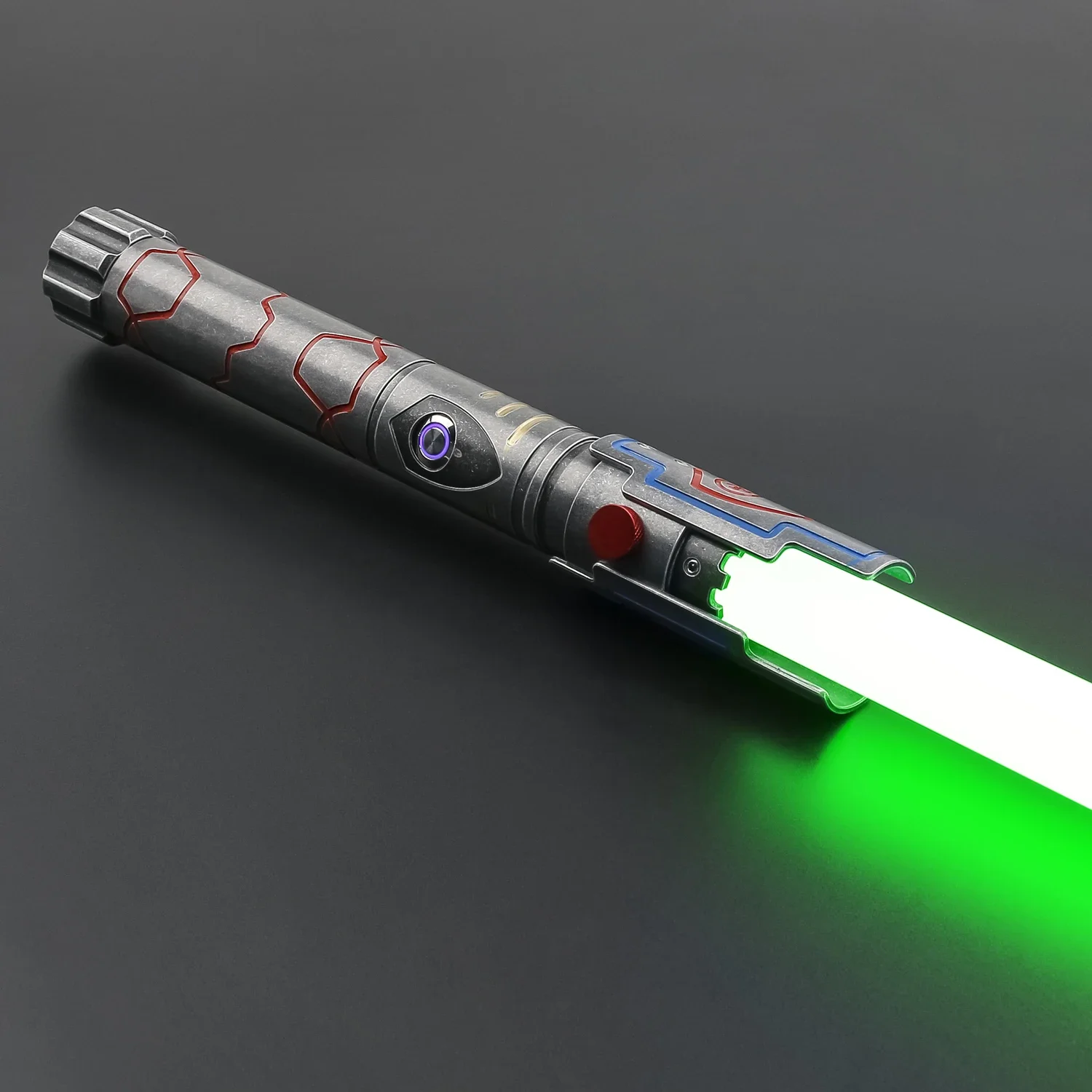 TXQSABER Shield Lightsaber ออกแบบใหม่ Heavy Dueling ดาบโลหะ Hilt Smooth RGB 12 สี SNV4-Pro พิกเซลบลูทูธ FOC Force