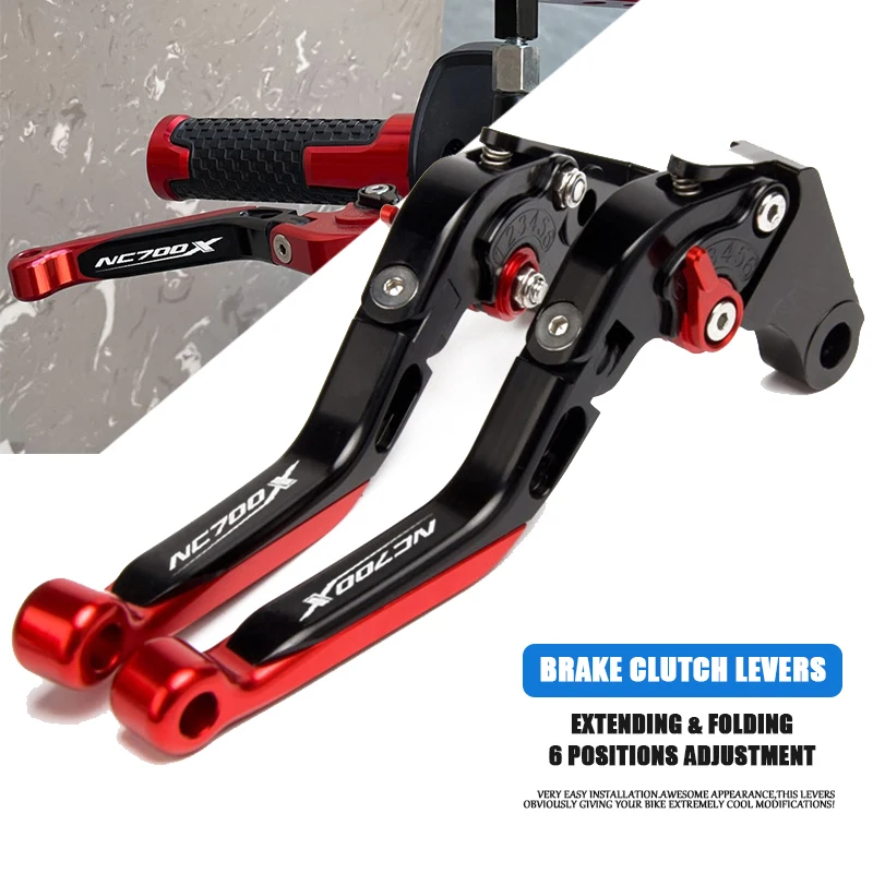 

Motorcycle CNC Adjustable Folding Extendable Brake Clutch Levers Handle Grip For NC700S NC700X NC700 2016-2019 2017 2018