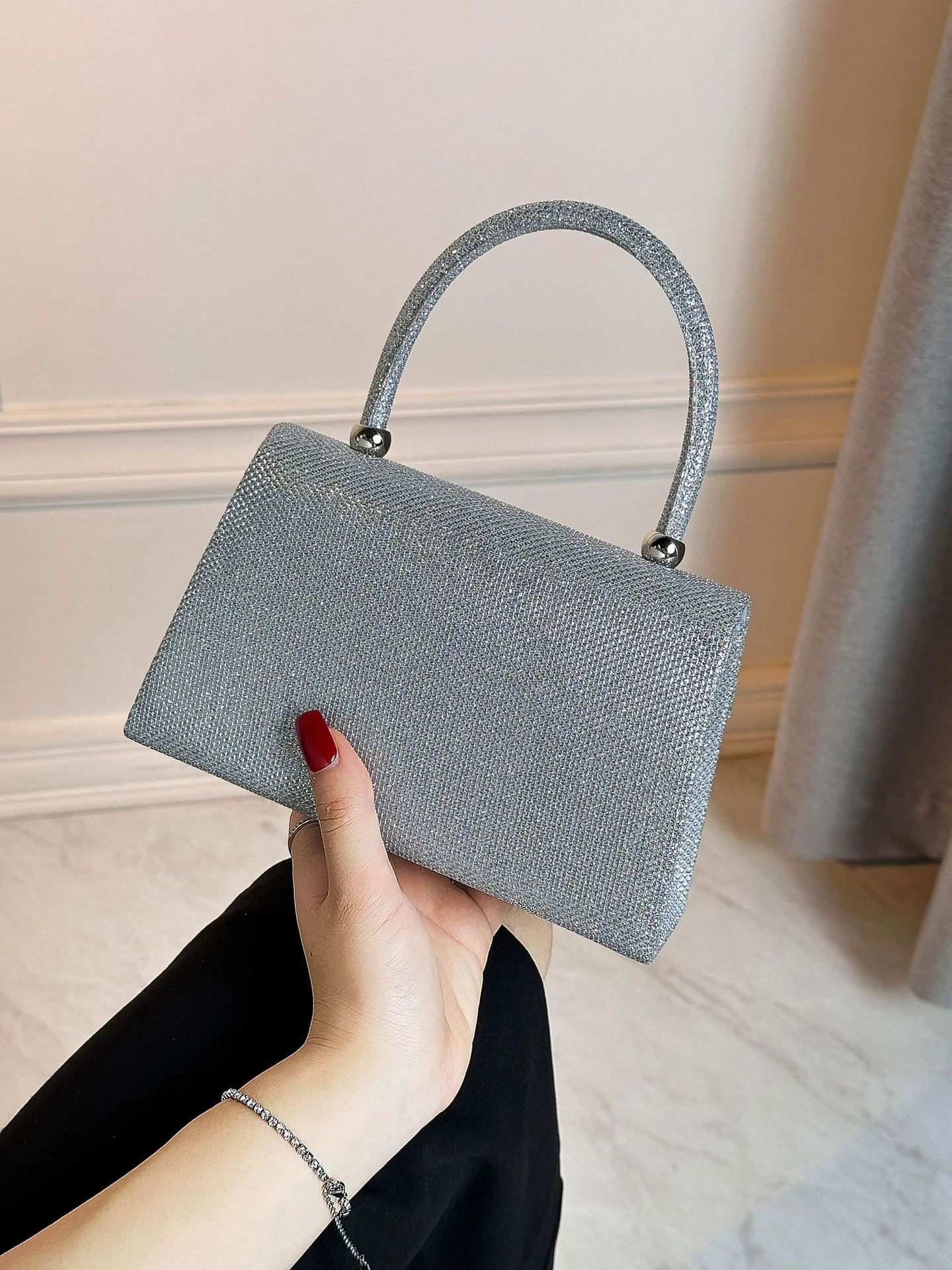 Tragbare Abendtaschen, Hochzeitstaschen, Crossbody-Clutch-Taschen und Damen-Abendkosmetiktaschen – Detail 11