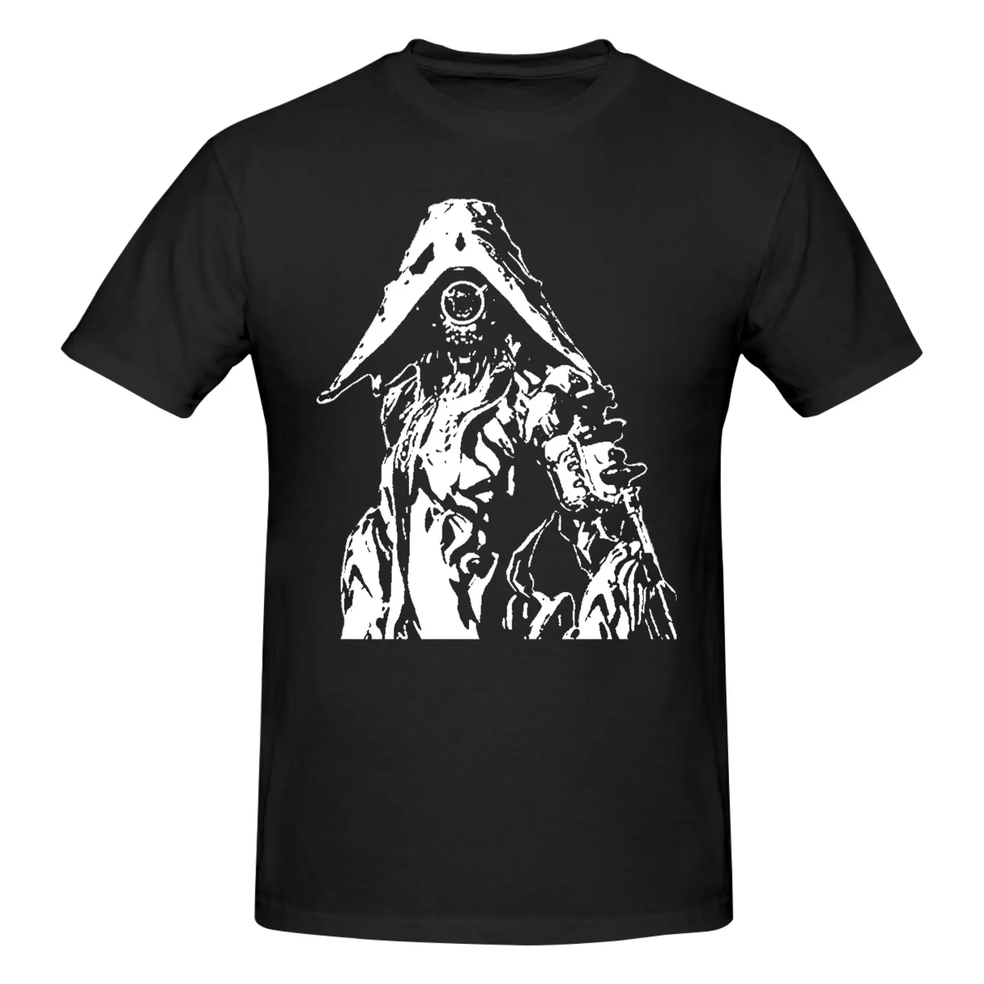 1 Piece Silhouette Lvara Funny 100% Cotton T-Shirt War-Frame Sci-Fi TPS Game Tees Tops For Men