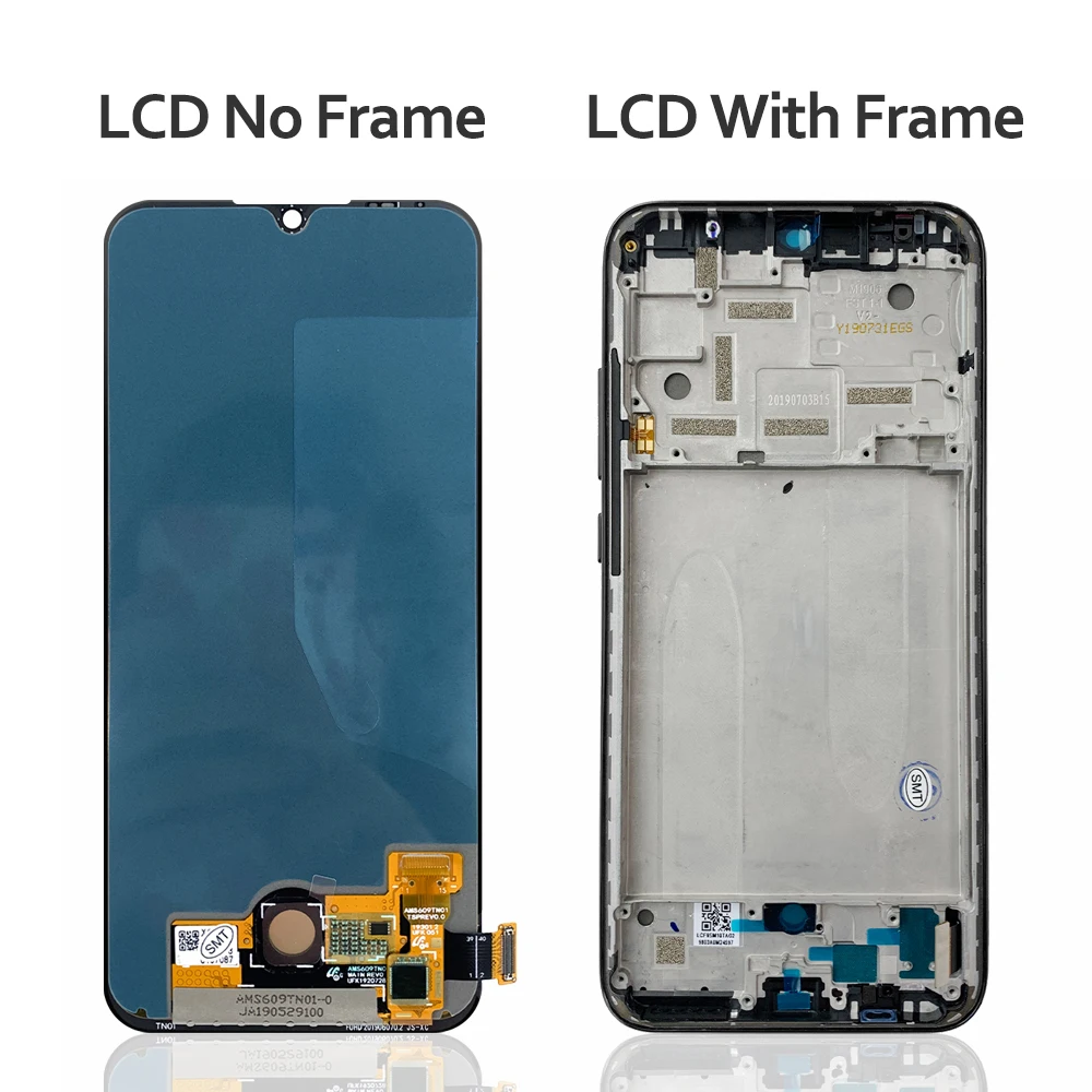 Super AMOLED Screen for Xiaomi Mi A3 M1906F9SH M1906F9SI Lcd Display Touch Screen Digitizer Assembly for Xiaomi Mi CC9E