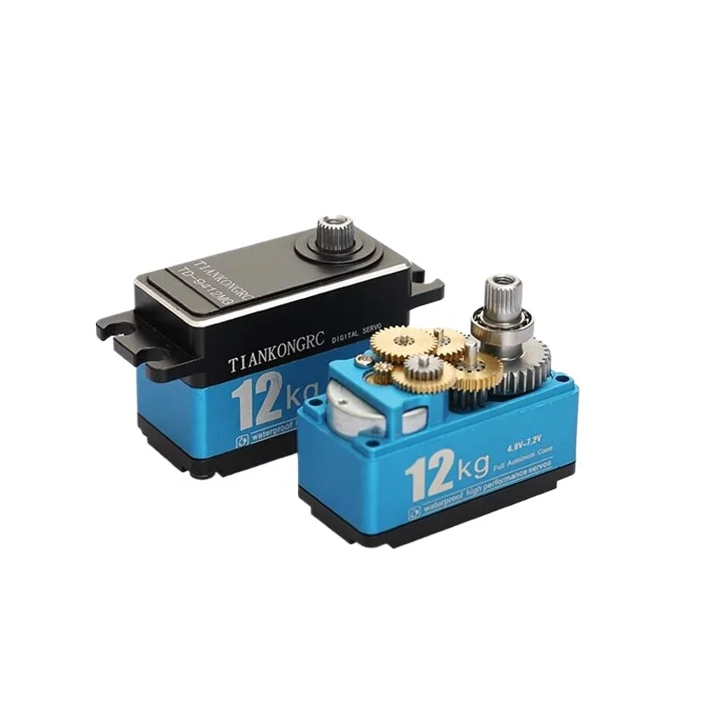 

12KG Digital Metal Gear Low Profile Servo | 7.4V High Torque for RC Drift/Robot Arm | Coreless Motor