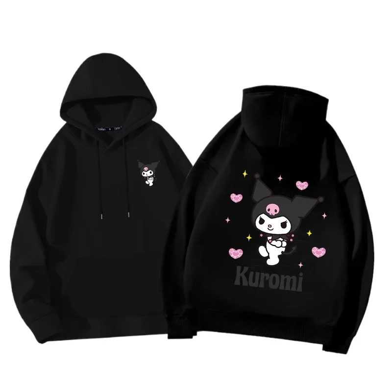 Kulomi Women's Hoodie Women's Spring and Autumn 2024 New Loose Oversize Hoodie Couple Hoodie Coat
