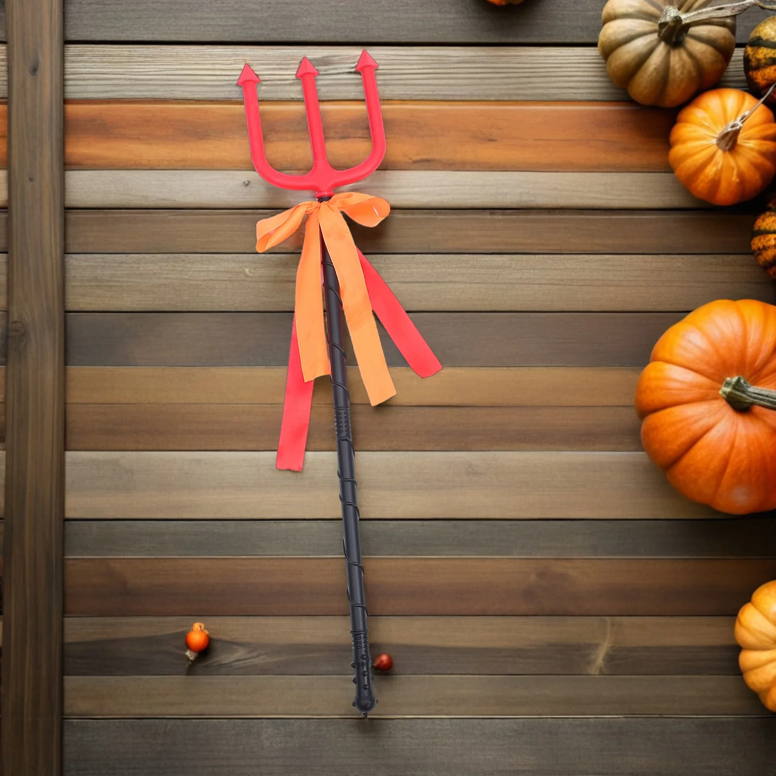 2pcs Plastic Trident For Halloween Devil Cosplay Prop Lightweight Simulation Design Fancy Dress Masquerade Party Accessory Decor