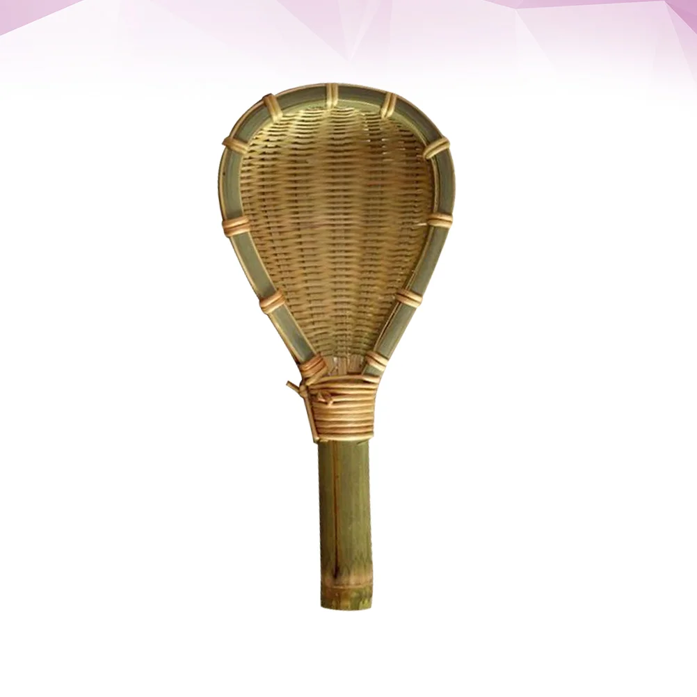 1PC 耐熱ザル調理スプーンミキシングスプーン竹器具キッチンレストランホーム用 (サイズ S)