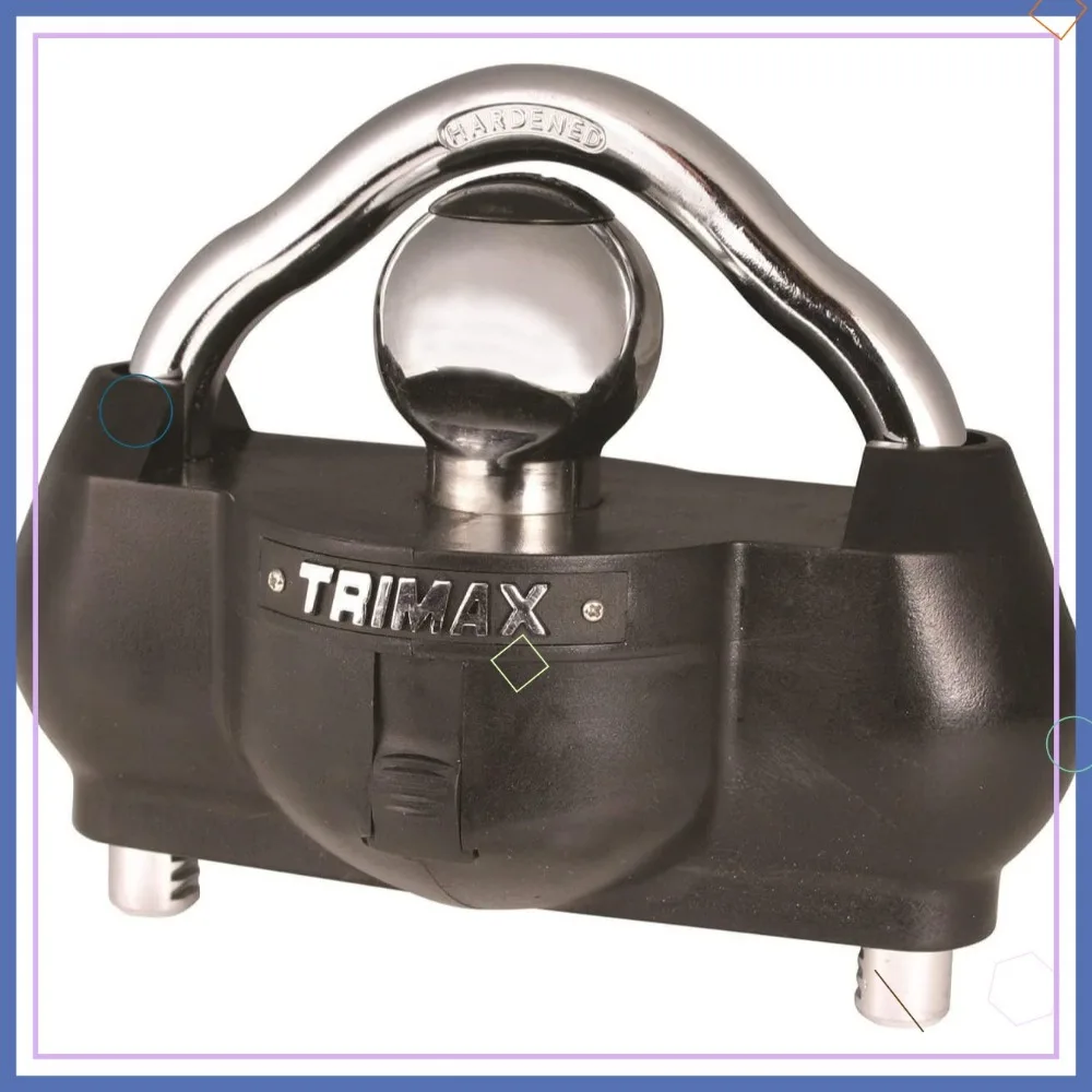 

Heavy Duty Trailer Hitch Lock with Dual Ratchet Security System, Fits 1-7/8" to 2-5/16" Couplers for Ultimate Theft Protection