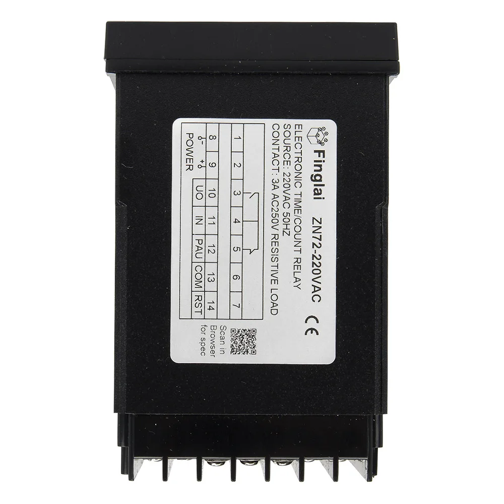 ZN72 series digital time relay counter AC 220V AC/DC 24V 12V DC 5V counting relay