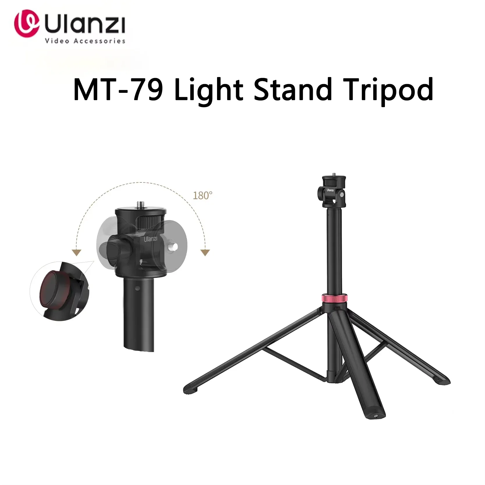 

Оригинальный Ulanzi MT-79, многофункциональная подставка для светильника, штатив, подходит для телефона, экшн-камера, ручной светильник COB, высококачественный алюминий