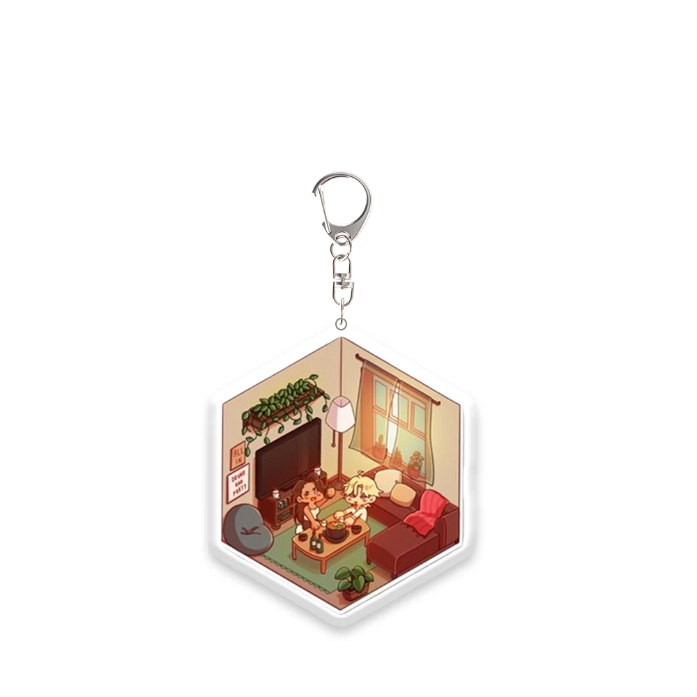 ルカ・イヴァン・ティル・ミジ・ヒョナ・スア アニメ周辺グッズ アクリルキーホルダー エイリアンステージ カスタム漫画 バックパックペンダント ギフトオーナメント