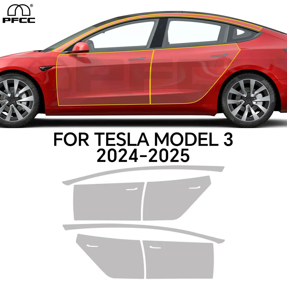 

Clear Matte Pre-Cut PPF For Tesla Model 3 Highland 2024 2025 Performanc Version Car Body Anti-scratch TPU Paint Protection Film