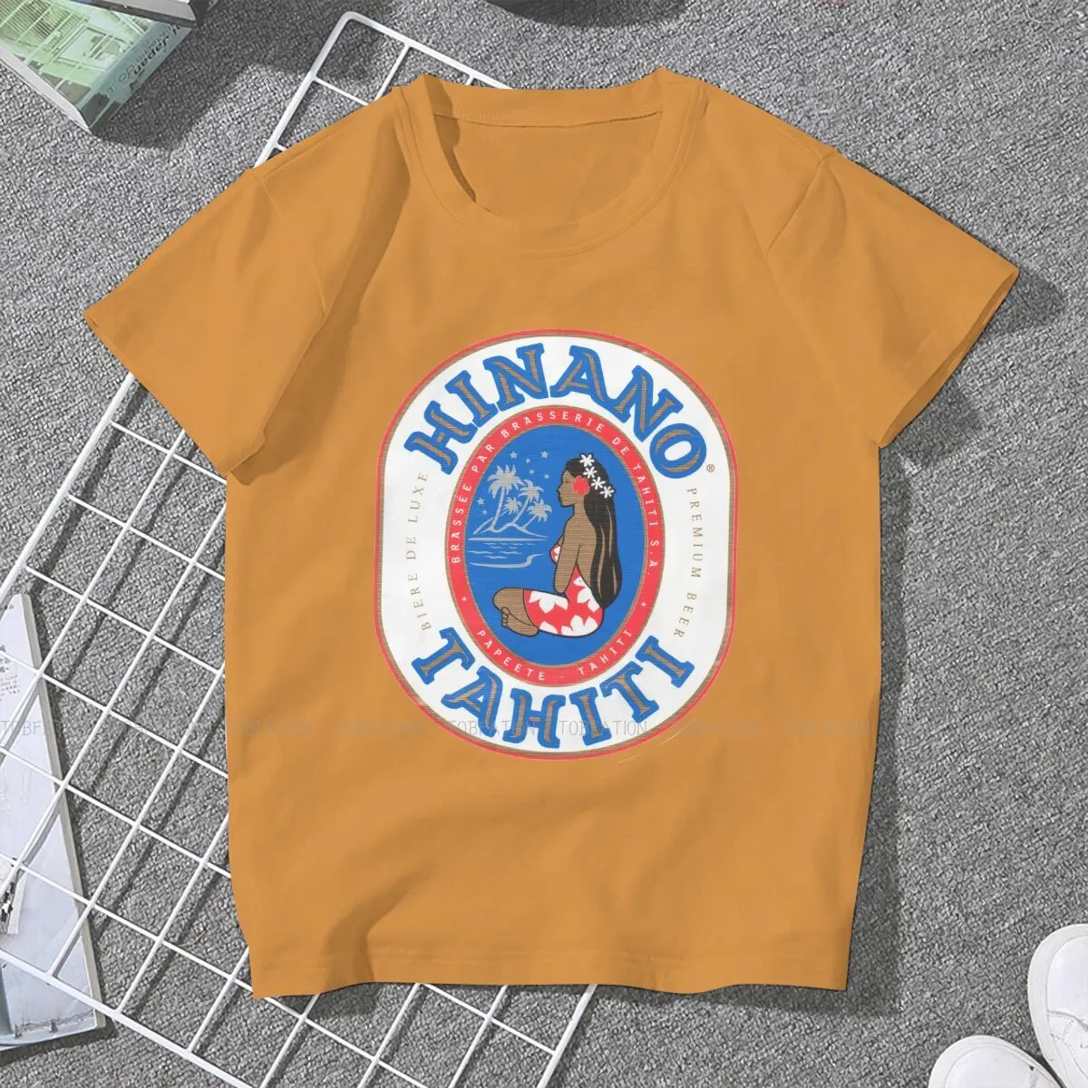 Hinano Tahiti Beach Leisurely TShirt for Woman Girl Beach Basic Casual T Shirt Novelty New Design Fluffy