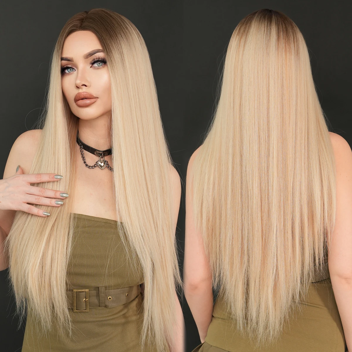 Synthetic Blonde Wig High Density for Women