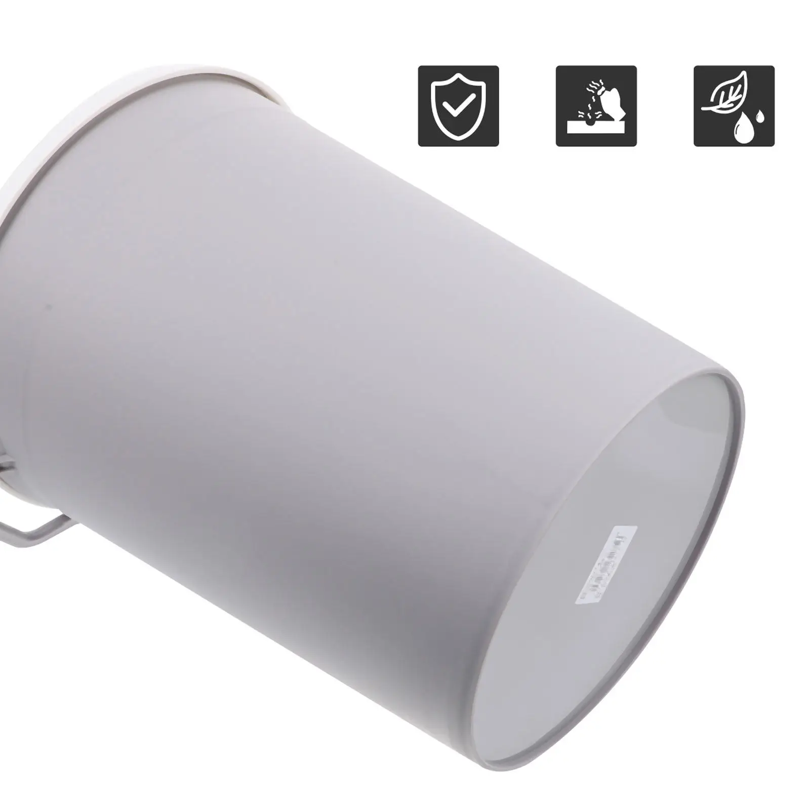 

1Pcs Premium Quality Round Trash Can Environmentally Friendly Safe Non Container for Family Use Kitchen Bathroom