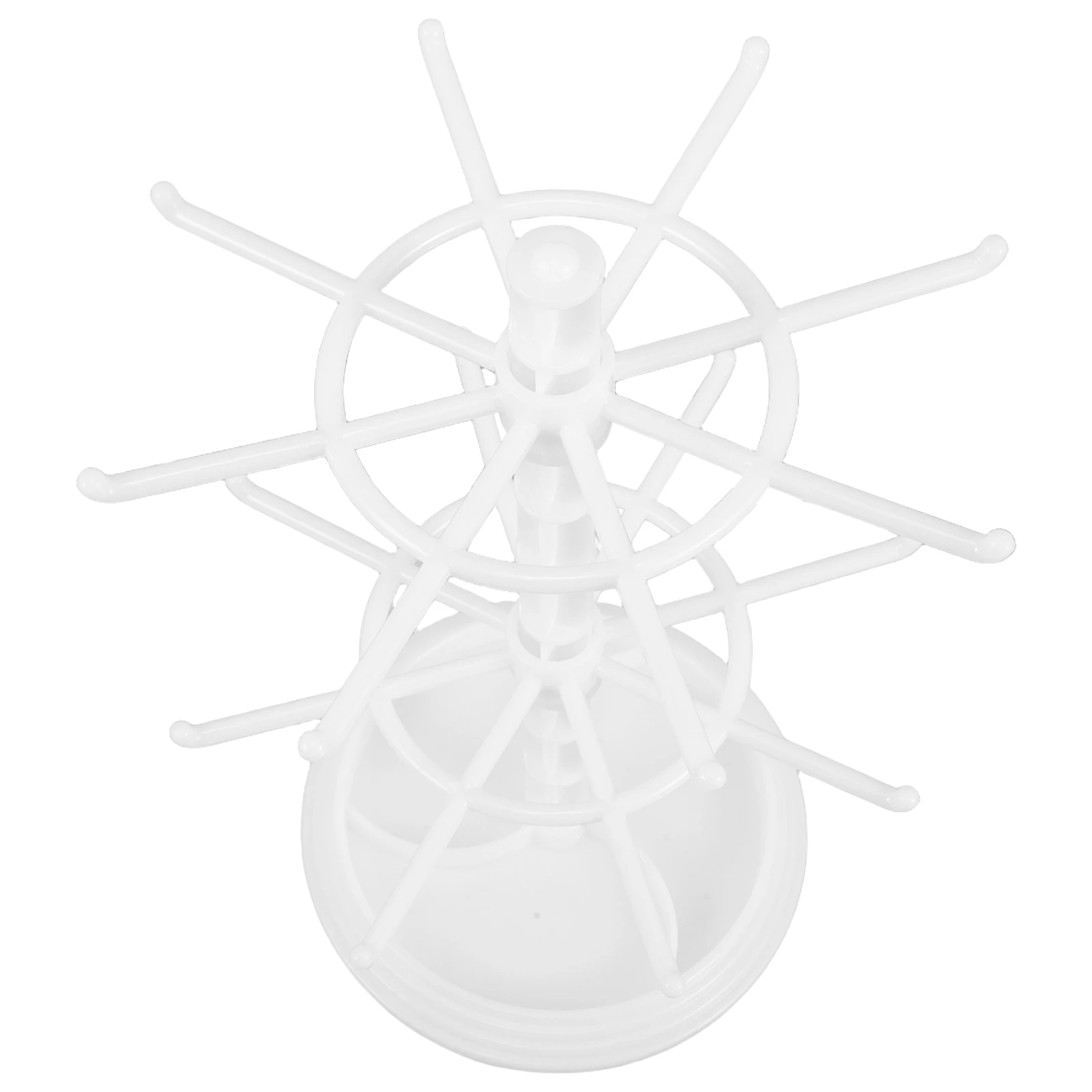

Durable Rotating Jewelry Organizer Stand Earrings Necklaces Bracelets Keychains 366 Degree Elegant Design Easy Setup
