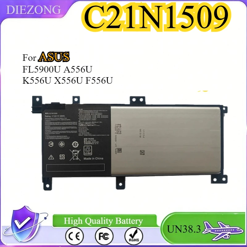 

New Laptop Battery C21N1509 7.6V 4700mAh For ASUS FL5900U A556U K556U X556U F556U