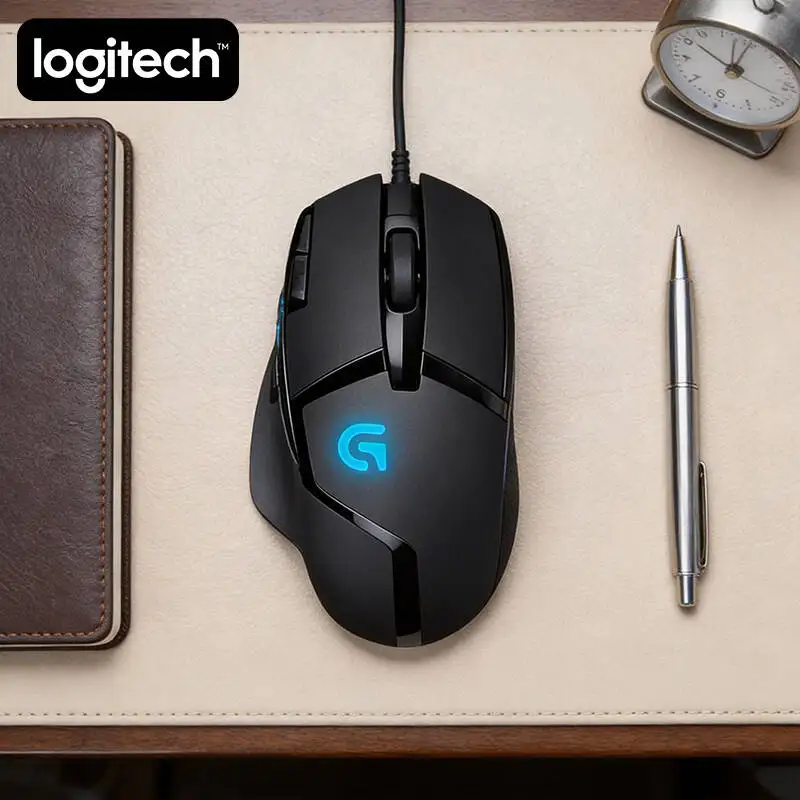 Logitech G402 Hyperion Fury Gaming Mouse 32-Bit ARM Processor 4 DPI Modes Anti-Slip Grips for PC Laptop Gamers