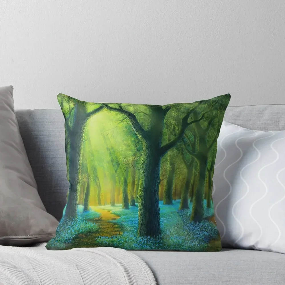 Bluebell Woods (square) Throw Pillow Ornamental Pillow Decorative pillowcase Christmas Covers Pillowcase pillow