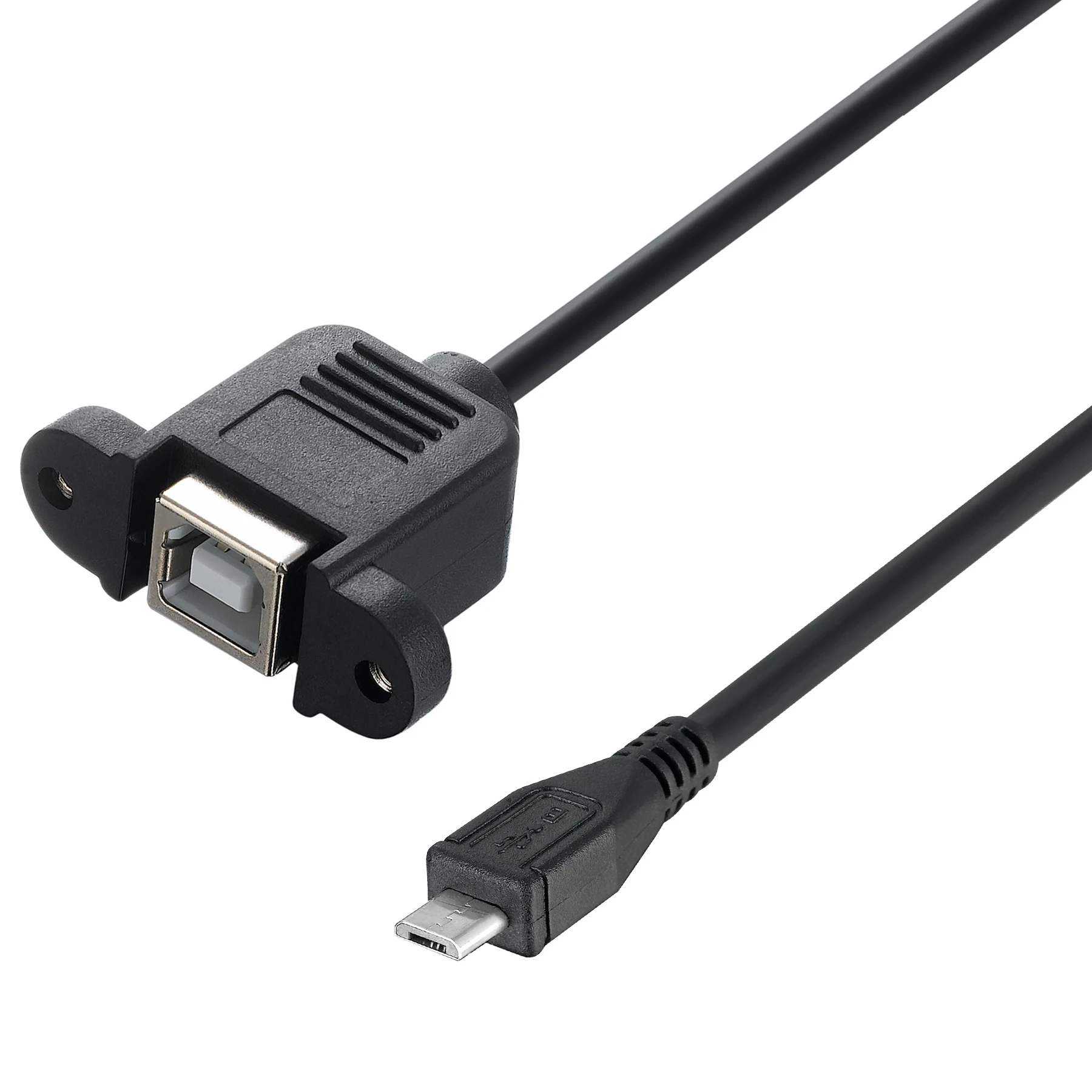 Bochara USB 2.0 ประเภท B ชายประเภท B หญิงเครื่องพิมพ์ที่มีสกรูยึดแผงรู 30 ซม. 50 ซม.100 ซม.