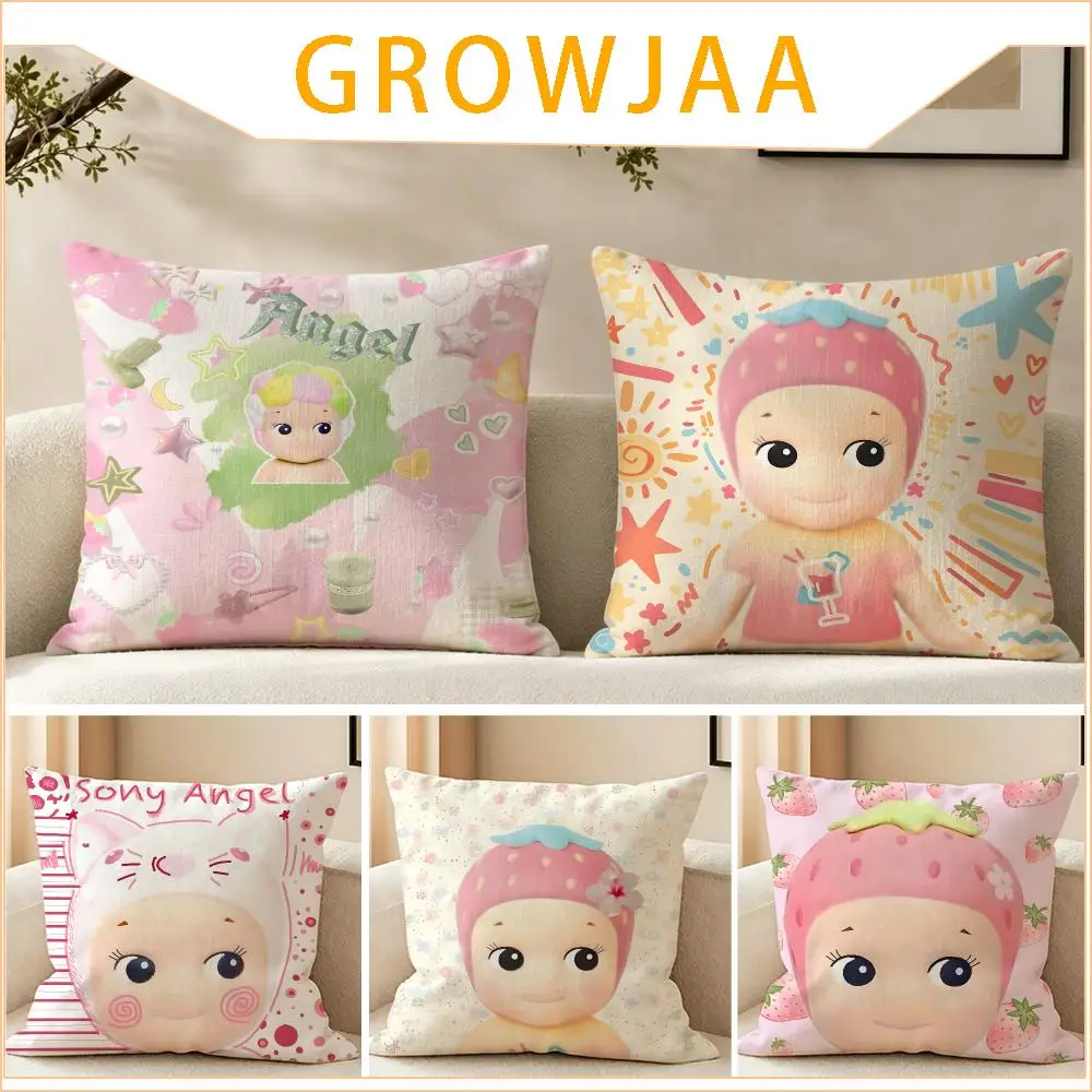 Ip Sonny Angel Cushion Cover Pillow Short Plush fresh natural Cushion for Living Room Bedroom Sofa Home Decoration