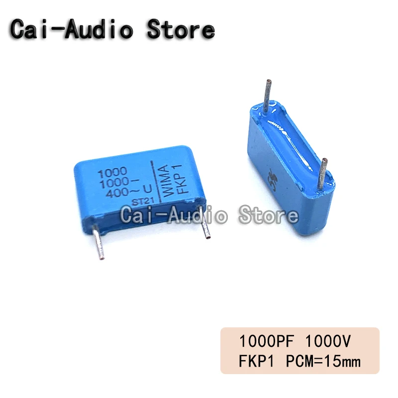 2PCS/5PCS/10PCS/Lot Brand NEW Germany WIMA FKP1 1000V 1000PF 1000V 102  0.001UF Film Capacitor 1000v1000pf 102 Pitch 15mm