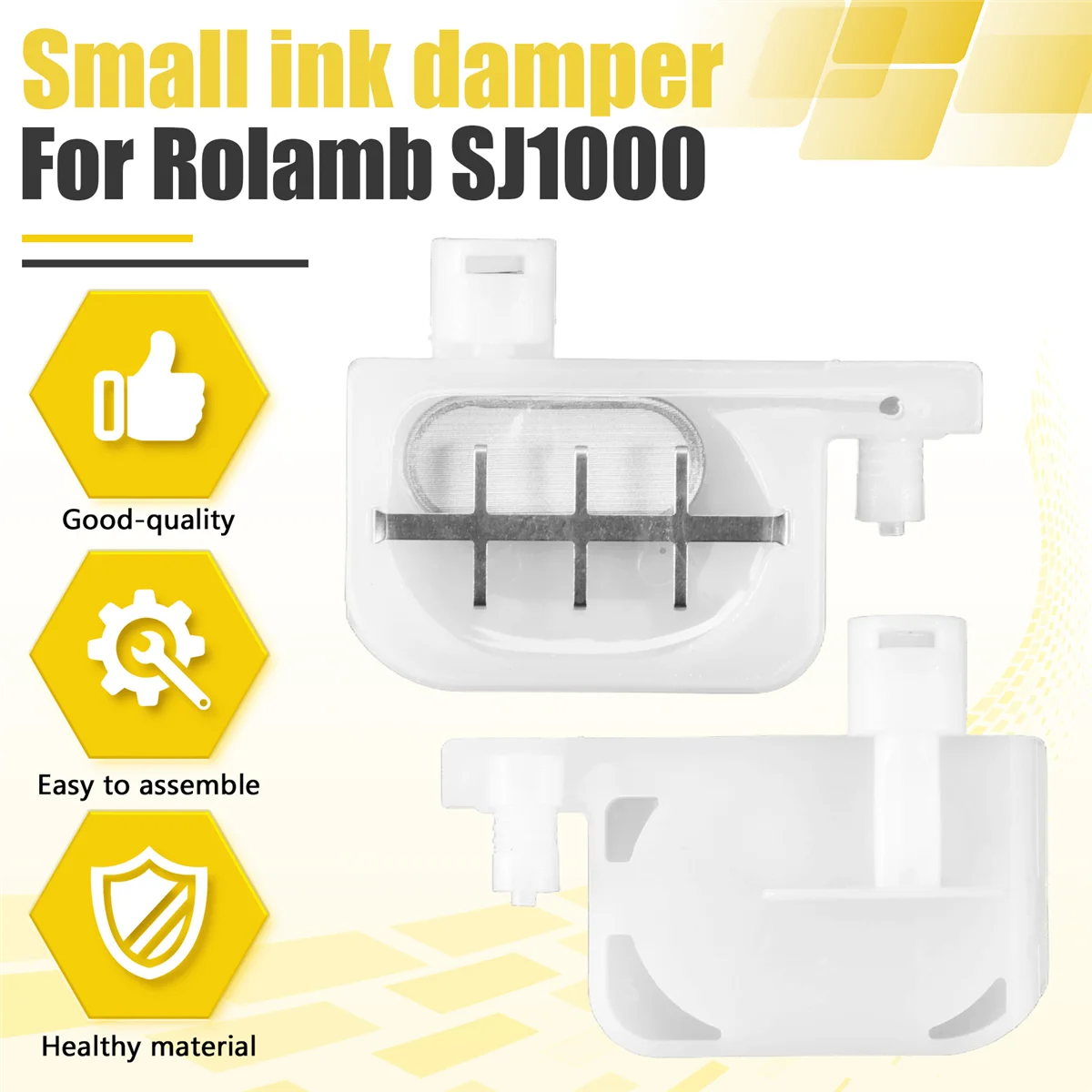 Ink Damper 10 Pcs Dumper Small Damper with Small Filter for Epson DX3/DX4/DX5 Print Head / for Epson R1800/ R1900 Ink Dumpers