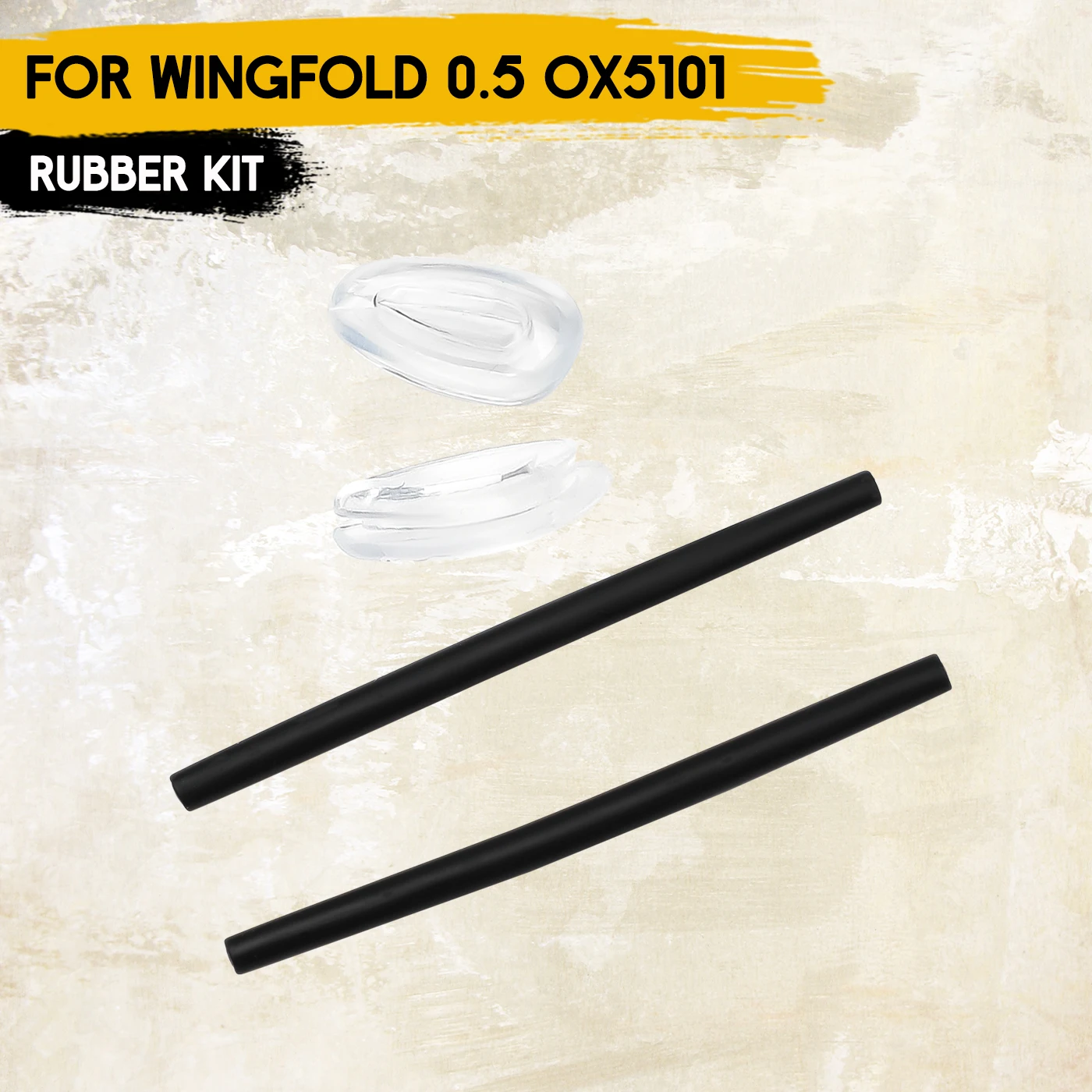 

Silicone Earsocks Nose Pads Replacement Rubber Kit for Oakley Wingfold EVS OX5115 Eyeglasses Anti Slip Temple Sleeve Nose Guard