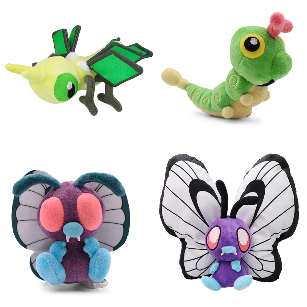 

Butterfree Caterpie Scolipede Weedle Plush Cartoon Cute Plush Toys Soft Stuffed Kawaii Doll Birthday Gift For Kids