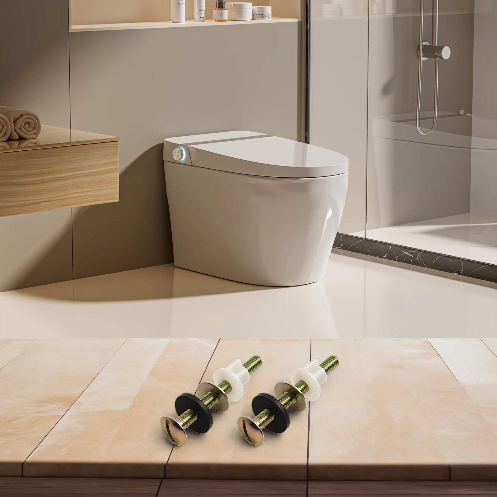 

Bathroom Restroom L 7.4cm Hinge Bolts Replacement Secure And Reliable Stable Installation Versatile Replacement