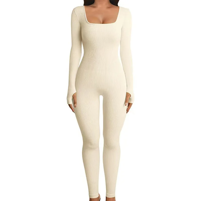 Bodycon One Piece Bodysuit Pants Mock Neck Jumpsuit Bodycon Jumpsuit Fitted Black Jumpsuit main image 3
