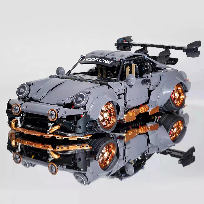 1:10 KBOX 10220B Technische Super Sport Auto Bausteine Niedrigen Fahrzeug Ziegel DIY Puzzle Montage DIY Spielzeug Weihnachten Geschenke Kinder