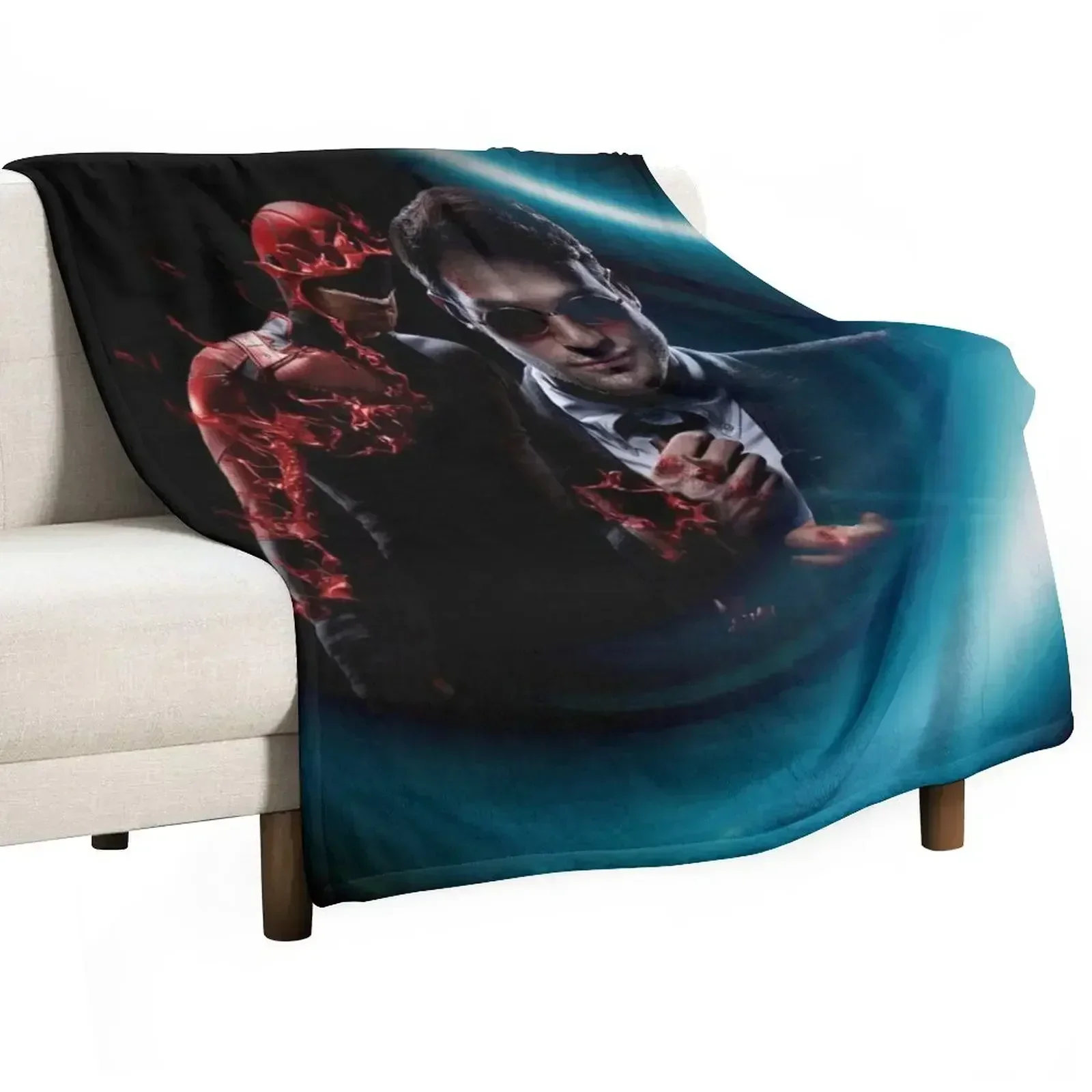 Red Devils Throw Blanket Shaggy Thin warm for winter Baby bed plaid Hairys Blankets