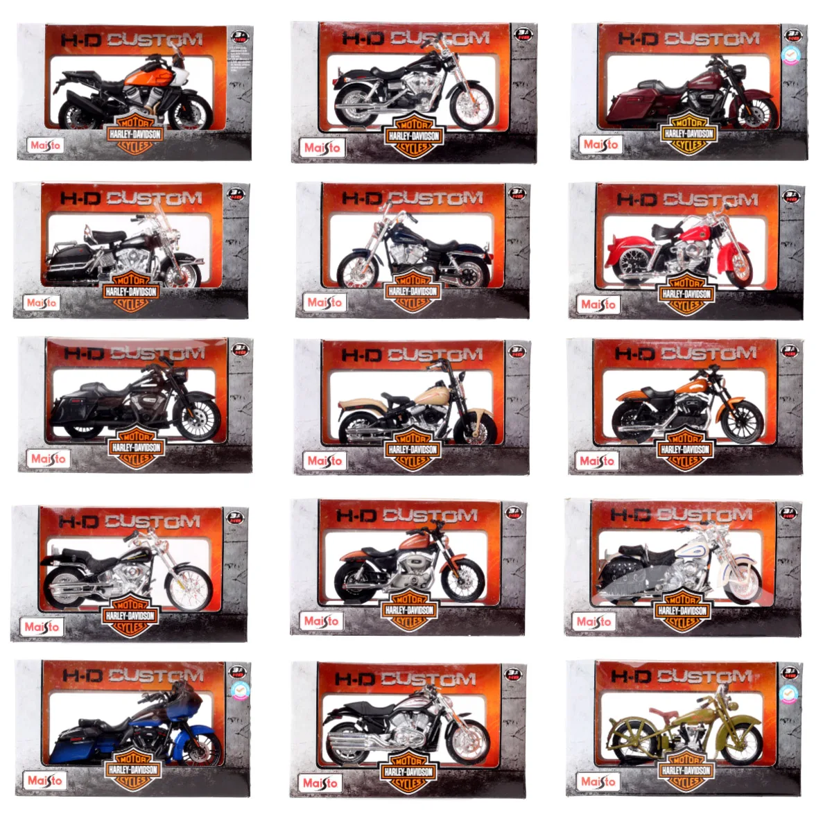 1/18 Maisto Harley FLHR Road King Moto K Modello XR750 Breakout DYNA Street Bob CVO Road Glide VRSCR Rod XR1200X Bici Giocattoli