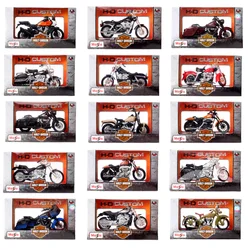 1/18 Gıda Harley FLHR Road King Motosiklet K Modeli XR750 Breakout DYNA Sokak Bob CVO Road Glide VRSCR Çubuk XR1200X Bisiklet Oyuncaklar