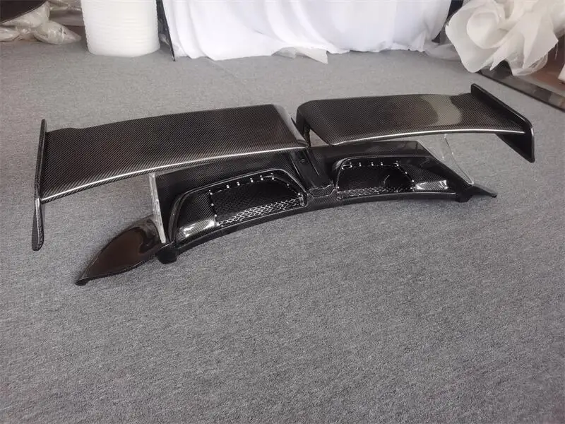 ألياف الكربون Techart نمط اكسسوارات السيارات الجذع الخلفي الجناح ل 911 992 الذيل الجناح الخلفي سبويلر الشفاه أجنحة #4