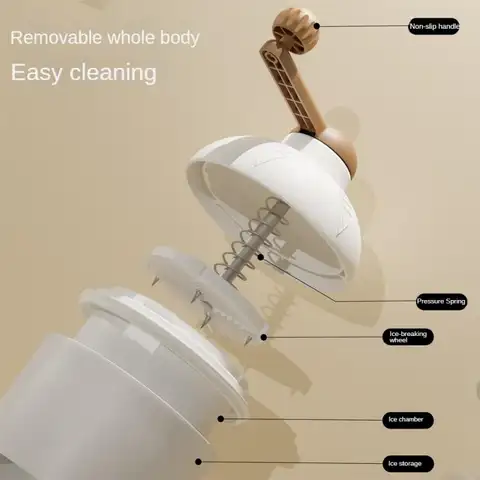 मैनुअल आइस क्रशर घर के लिए छोटे हाथ से चलने वाले आइस क्रशर भेड़ों के लिए आइस मशीन स्मूथी मशीन आइस ब्रेकर रसोई के सामान 10 best sales बर्फ तोड़ने वाला - №8