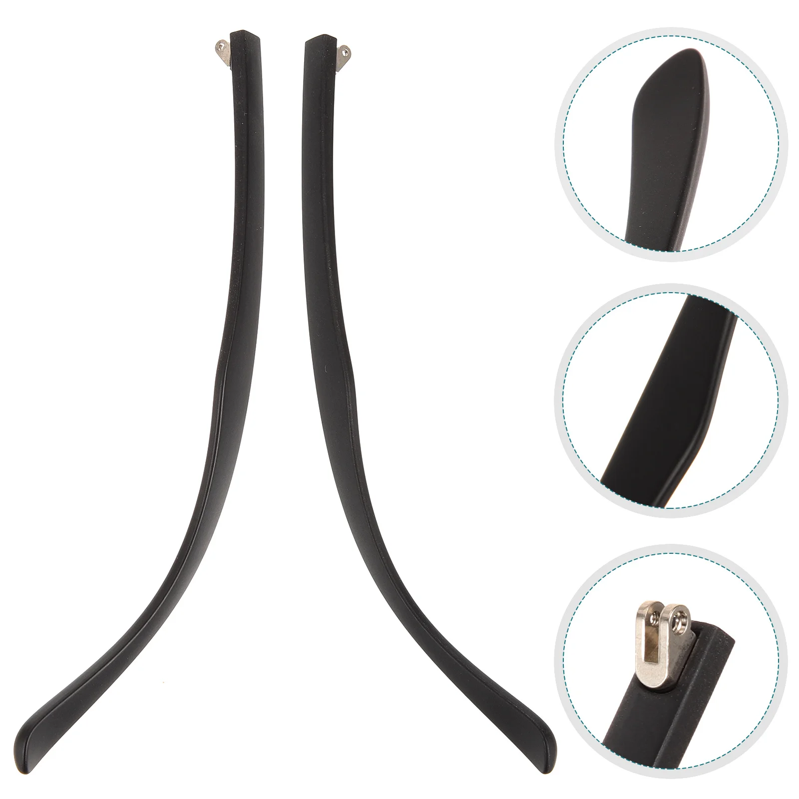 1Pair Universal Glasses Replacement Temples Silicone Titanium Eyeglasses Arm Legs Repair Kit Lightweight Strong Scratch