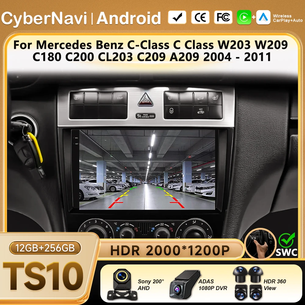 Car Radio Android 16 Carplay Auto for Volkswagen VW Passat B6 B7 CC Magotan 2007 - 2015 Multimedia Player Navigation GPS 4G+WIFI