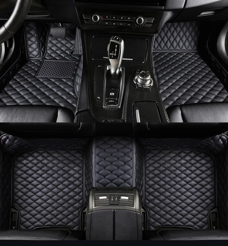 

Custom Car Floor Mats for Hyundai ALL Models Genesis GV80 Valoster Veloster Verna Getz Palisad Interior AccessoriesCarpetLeather