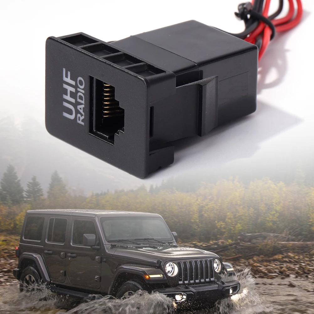 فارغة RJ45 ميكروفون Mic محول القابس UHF راديو تمرير من خلال موصل RJ45 UHF راديو تمرير من خلال موصل اكسسوارات السيارات