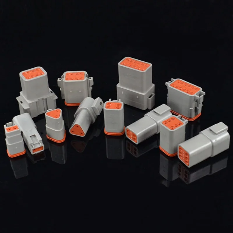 1 set DT conector DT06-2S/DT04-2P 3P 4P 6P 8P 12P waterproof electrical connector for car motor truck with pins 22-16AWG
