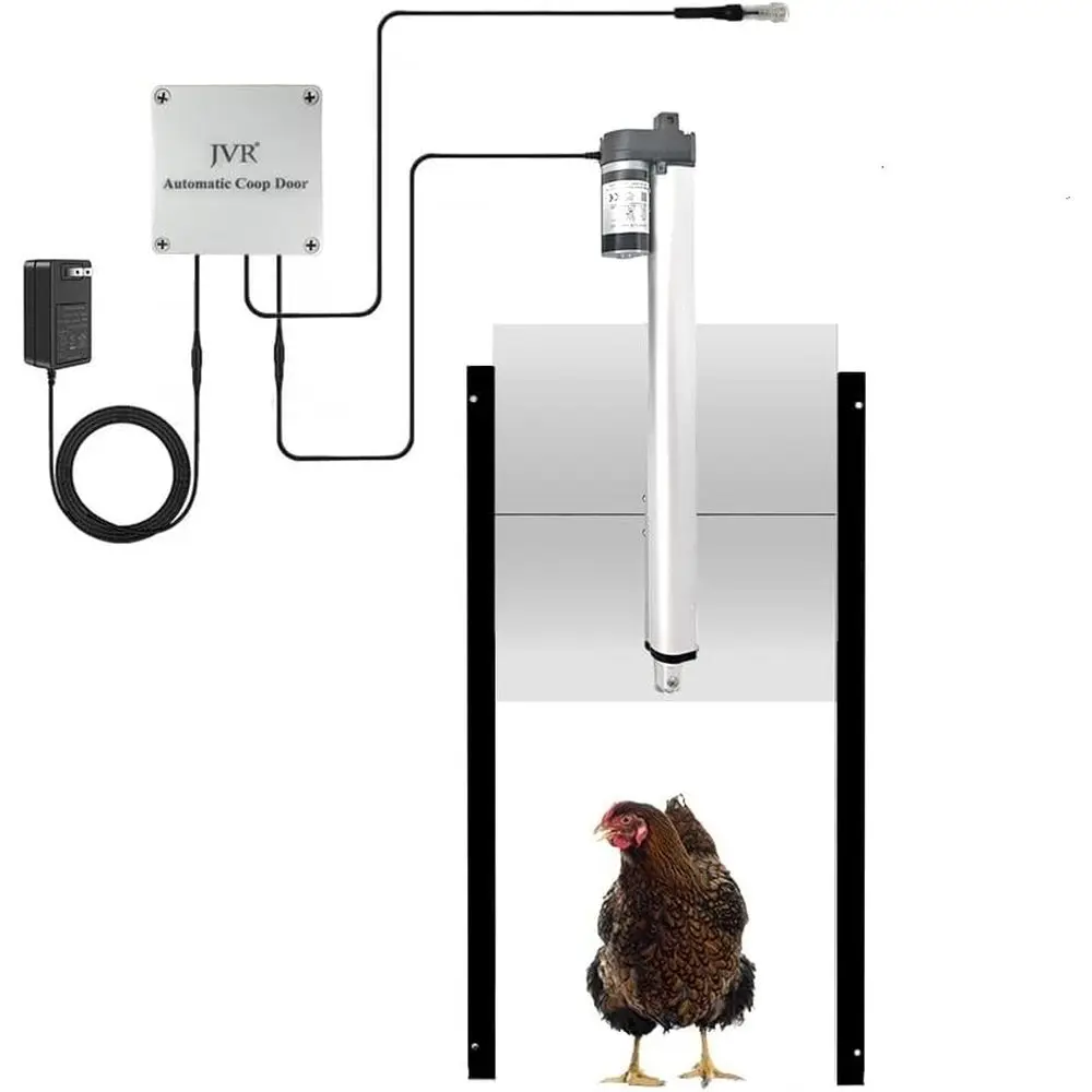 

Coop Doo Opener with Dusk to Light Sensor, Poultry Chicken Coops, Auto Chicken Door, Run Actuator Motor