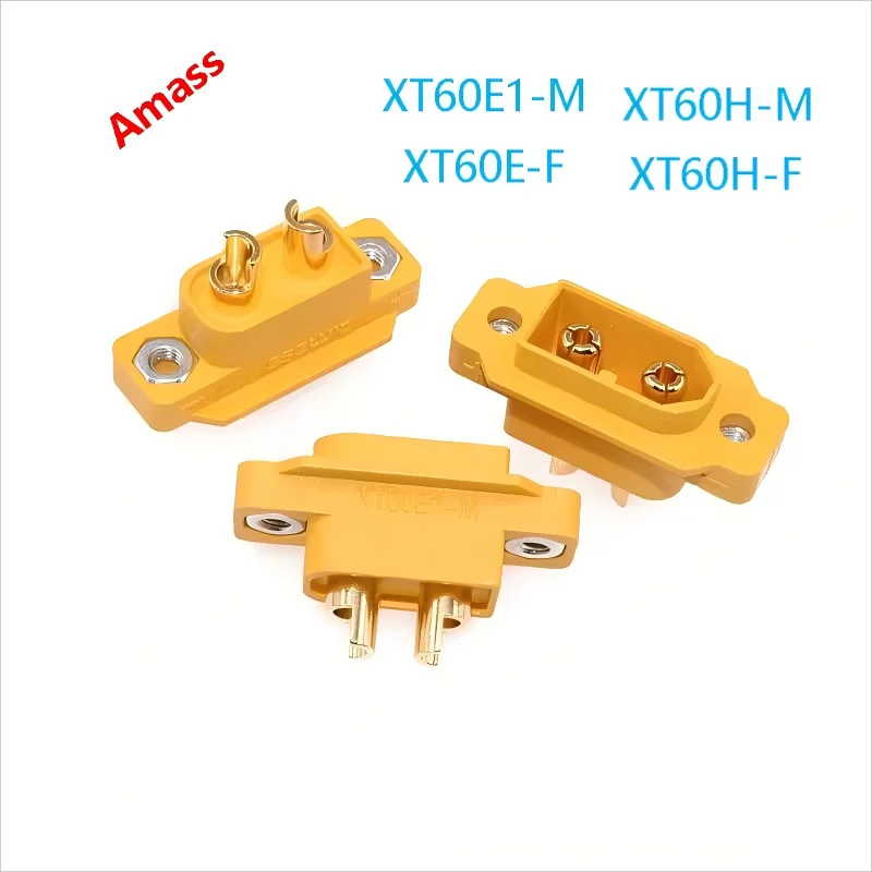 

2pcs Amass XT60E-M/F XT60H-M XT60H-F g PV Racing FixedConnector Plu Male For RC Car Drone Aircraft ESC Battery DIY Spare Part