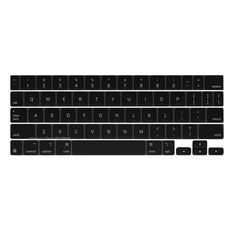 Replacement Key Cap&Hinge For Apple iPad Pro Air 11＂M1 M2 A14 A12 2018-2022 Released Black  Magic Keyboard Keyboard Keys Keycaps