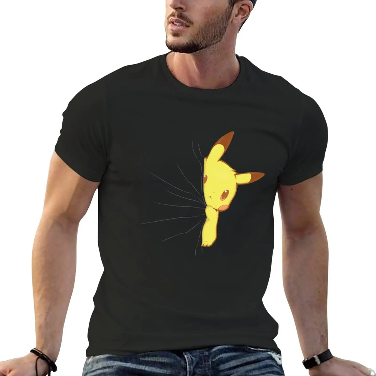 New HIDDEN PICATCHU ! T-Shirt T-shirt for a boy custom t shirts Men's t-shirts