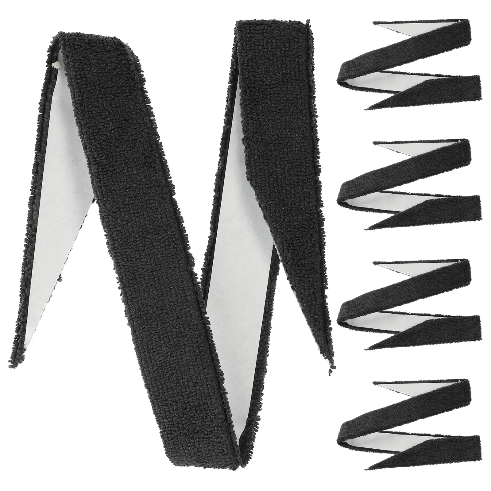 5 قطعة مضرب العصابة مكافحة ماصة قبضة التنس أشرطة الصيد رود واقية حزام التنس شريط لحام مضرب العصابة #1