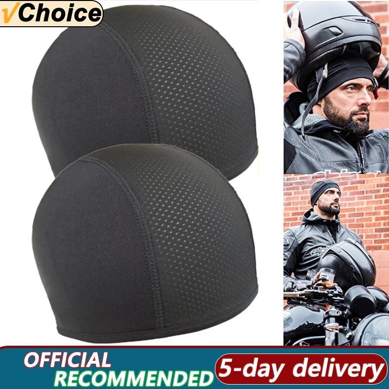 Cycling Helmet Hat Inner Cap Breathable Quick-drying Motorcycle Balaclavas Helmet Beanie Cap Outdoor Sports Motor Helmet Hats