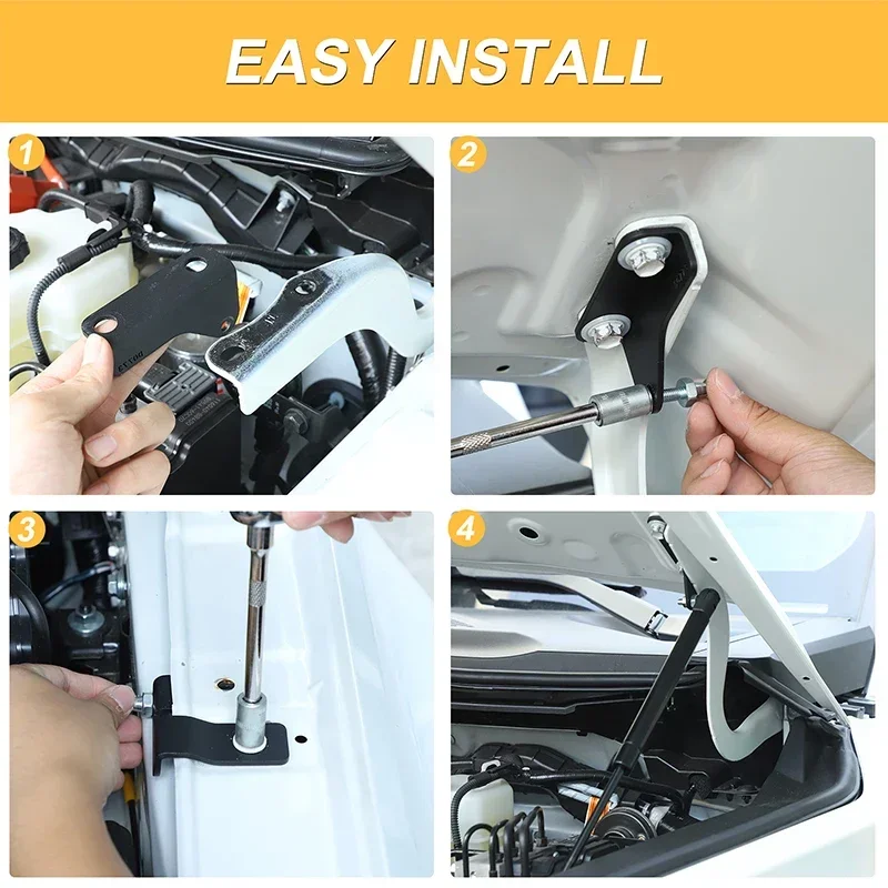 

For Toyota Land Cruiser Prado 250 LC250 2024+ car front hood hydraulic rod slow descent rod support rod modification accessories