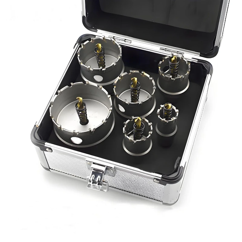

New Alloy Hole Opener Set Stainless Steel Special Alloy Drill Bit Opener 10 Pieces Iron Plate Metal Steel Plate